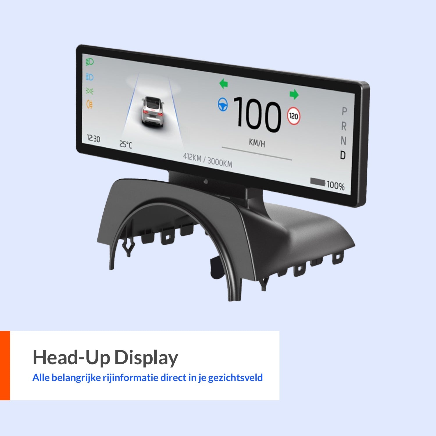 Head-up Display voor Tesla